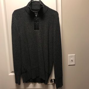 Men’s Grey Quarter Zip Sweater